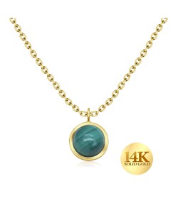 14K Gold Necklace 14KY-SPE-5614 (MOQ 10 pcs)